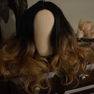 Elegant Ombre Brown Wig